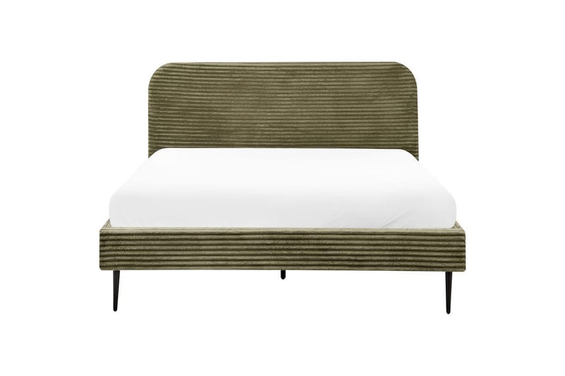 Seng med lamelramme Flayat - Grøn, Sort, 160x200 cm - Møbler - Senge - Sengeramme & sengestel