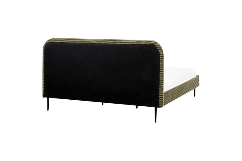 Seng med lamelramme Flayat - Grøn, Sort, 180x200 cm - Møbler - Senge - Sengeramme & sengestel