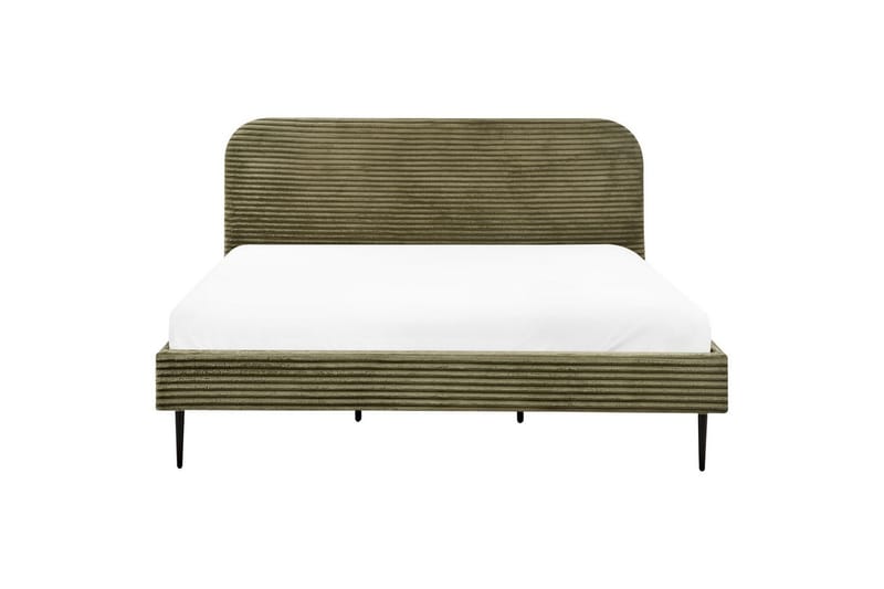 Seng med lamelramme Flayat - Grøn, Sort, 180x200 cm - Møbler - Senge - Sengeramme & sengestel