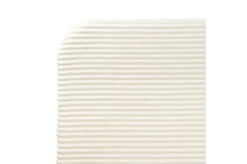 Seng med lamelramme Flayat - Hvid, Sort, 140x200 cm - Møbler - Senge - Sengeramme & sengestel