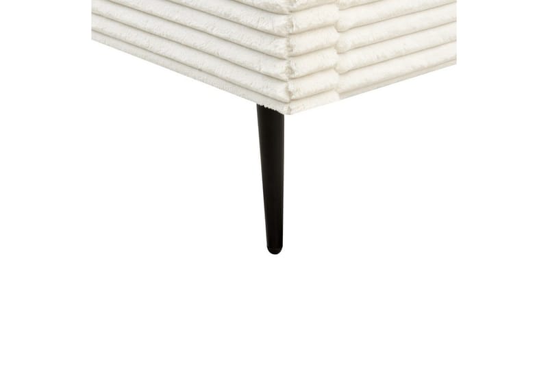 Seng med lamelramme Flayat - Hvid, Sort, 160x200 cm - Møbler - Senge - Sengeramme & sengestel