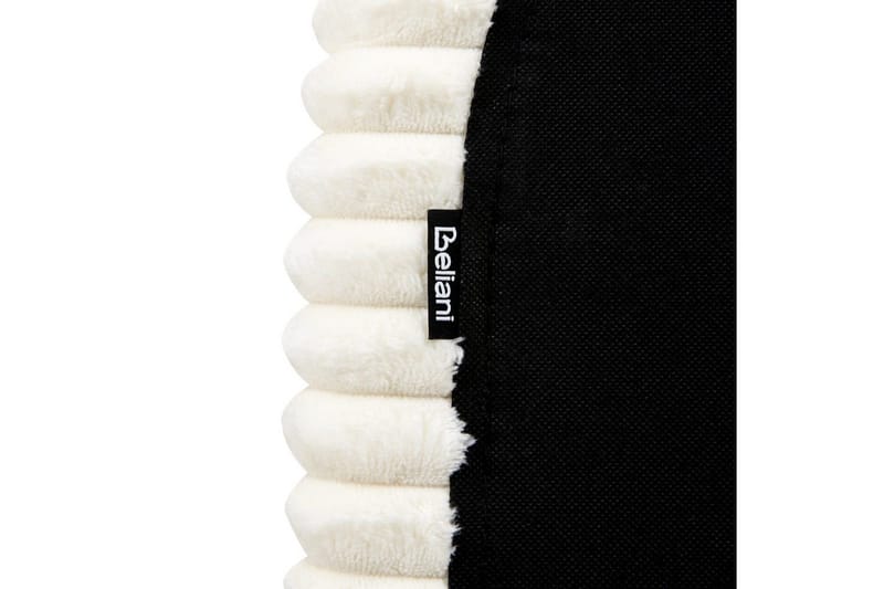 Seng med lamelramme Flayat - Hvid, Sort, 160x200 cm - Møbler - Senge - Sengeramme & sengestel