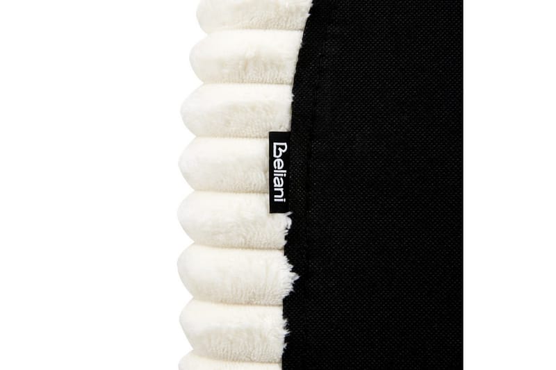 Seng med lamelramme Flayat - Hvid, Sort, 160x200 cm - Møbler - Senge - Sengeramme & sengestel