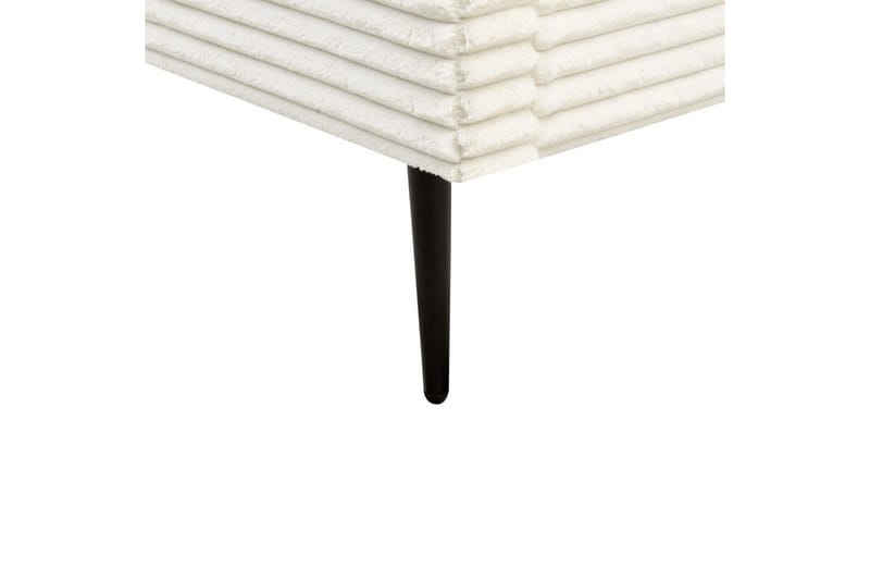 Seng med lamelramme Flayat - Hvid, Sort, 180x200 cm - Møbler - Senge - Sengeramme & sengestel