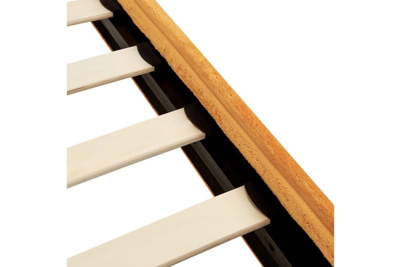 Seng med lamelramme Flayat - Orange, sort, 180x200 cm - Møbler - Senge - Sengeramme & sengestel