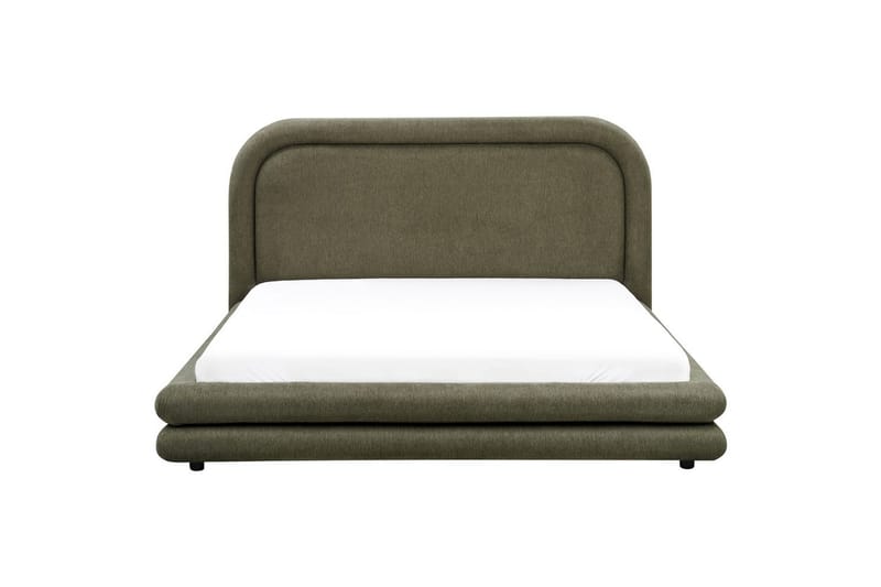 Seng med lamelramme Lavardens - Grøn, Sort, 160x200 cm - Møbler - Senge - Sengeramme & sengestel