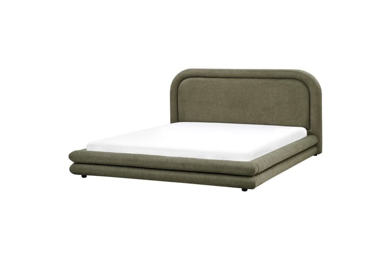 Seng med lamelramme Lavardens - Grøn, Sort, 180x200 cm - Møbler - Senge - Sengeramme & sengestel