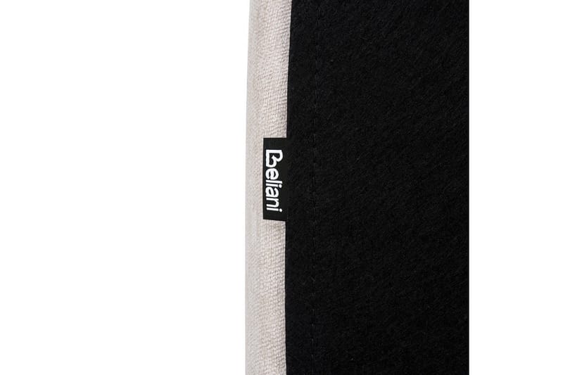 Seng med lamelramme Lavardens - Lys beige, sort, 180x200 cm - Møbler - Senge - Sengeramme & sengestel