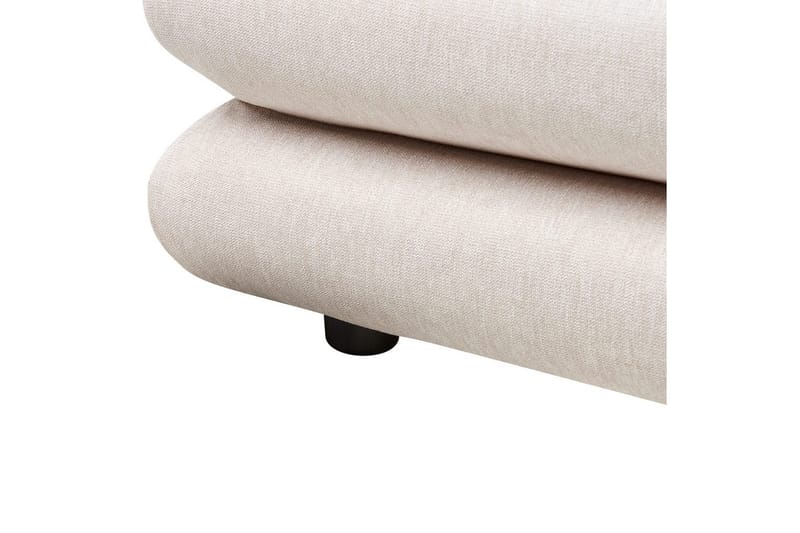 Seng med lamelramme Lavardens - Lys beige, sort, 180x200 cm - Møbler - Senge - Sengeramme & sengestel