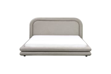 Seng med lamelramme Lavardens - Taupe, sort, 180x200 cm - Møbler - Senge - Sengeramme & sengestel