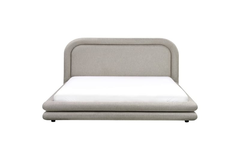 Seng med lamelramme Lavardens - Taupe, sort, 180x200 cm - Møbler - Senge - Sengeramme & sengestel