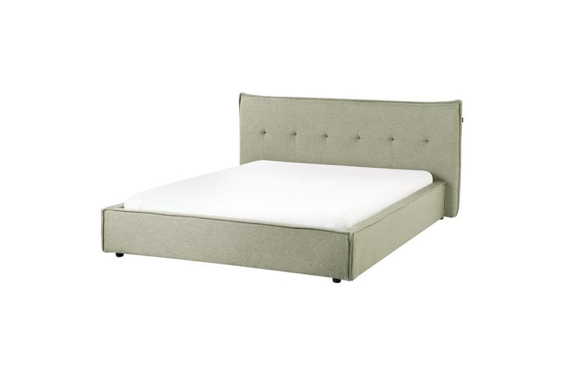 Seng med lamelramme Lestre, Grøn, sort, 160x200 cm