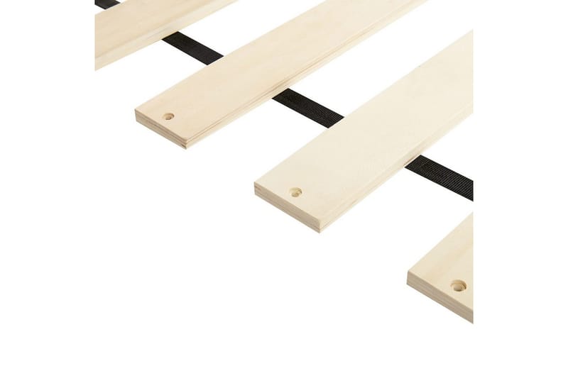 Seng med lamelramme Lestre - Hvid, Sort, 160x200 cm - Møbler - Senge - Sengeramme & sengestel