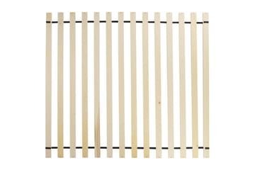 Seng med lamelramme Lestre - Hvid, Sort, 160x200 cm - Møbler - Senge - Sengeramme & sengestel