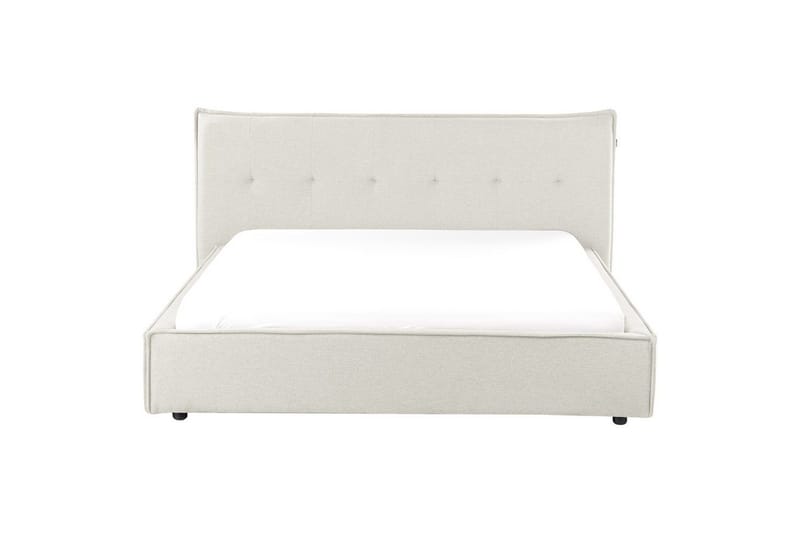 Seng med lamelramme Lestre - Hvid, Sort, 160x200 cm - Møbler - Senge - Sengeramme & sengestel