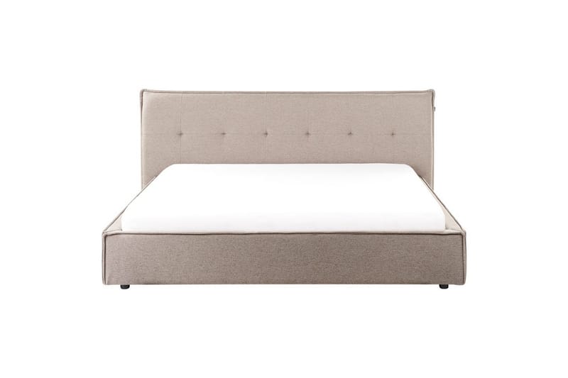 Seng med lamelramme Lestre - Taupe, sort, 180x200 cm - Møbler - Senge - Sengeramme & sengestel
