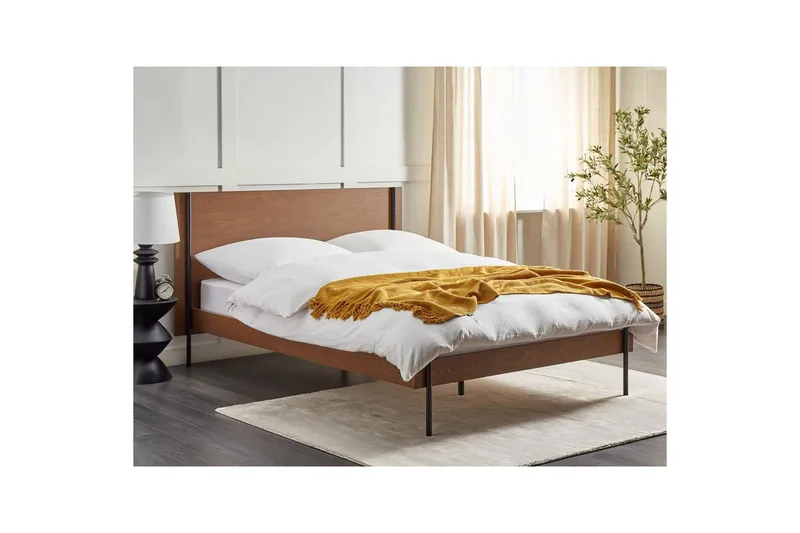 Seng med lamelramme Libermont - 140x200 cm - Møbler - Senge - Sengeramme & sengestel