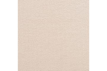 Seng med lamelramme Limanton - Beige, lyst træ, sort/Bouclé, 160x200 cm - Møbler - Senge - Sengeramme & sengestel