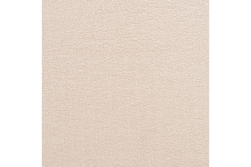 Seng med lamelramme Limanton - Beige, lyst træ, sort/Bouclé, 180x200 cm - Møbler - Senge - Sengeramme & sengestel