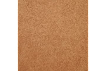 Seng med lamelramme Limanton - Brun, lyst træ, sort/Kunstlæder, Brun, lyst træ, sort/kunstlæder, 140x200 cm - Møbler - Senge - Sengeramme & sengestel