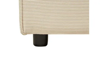 Seng med lamelramme Linards - Beige/Fløjl, Beige/fløjl, 180x200 cm - Møbler - Senge - Sengeramme & sengestel
