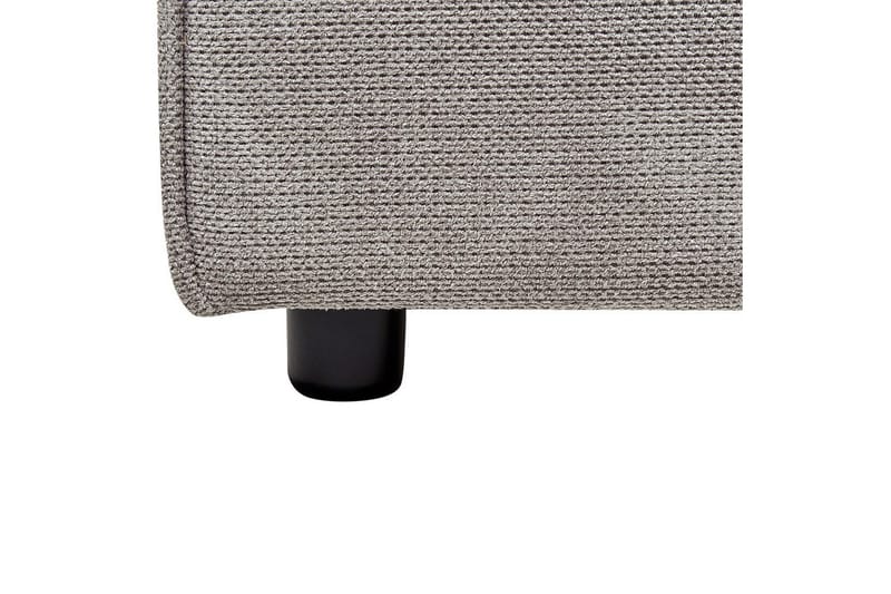 Seng med lamelramme Linards - Grå/Polyester, 160x200 cm - Møbler - Senge - Sengeramme & sengestel
