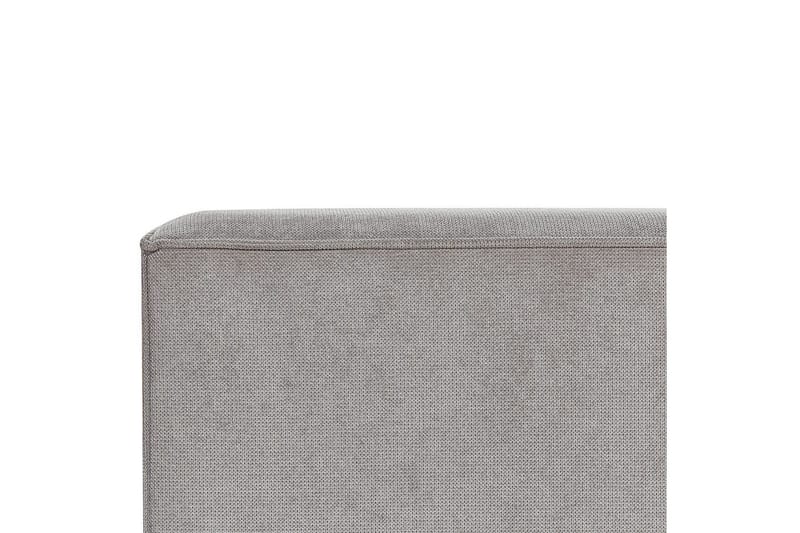 Seng med lamelramme Linards - Grå/Polyester, 160x200 cm - Møbler - Senge - Sengeramme & sengestel