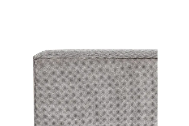 Seng med lamelramme Linards - Grå/Polyester, 180x200 cm - Møbler - Senge - Sengeramme & sengestel