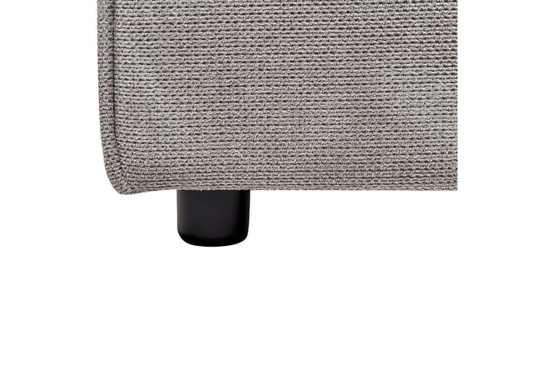 Seng med lamelramme Linards - Grå/Polyester, 180x200 cm - Møbler - Senge - Sengeramme & sengestel