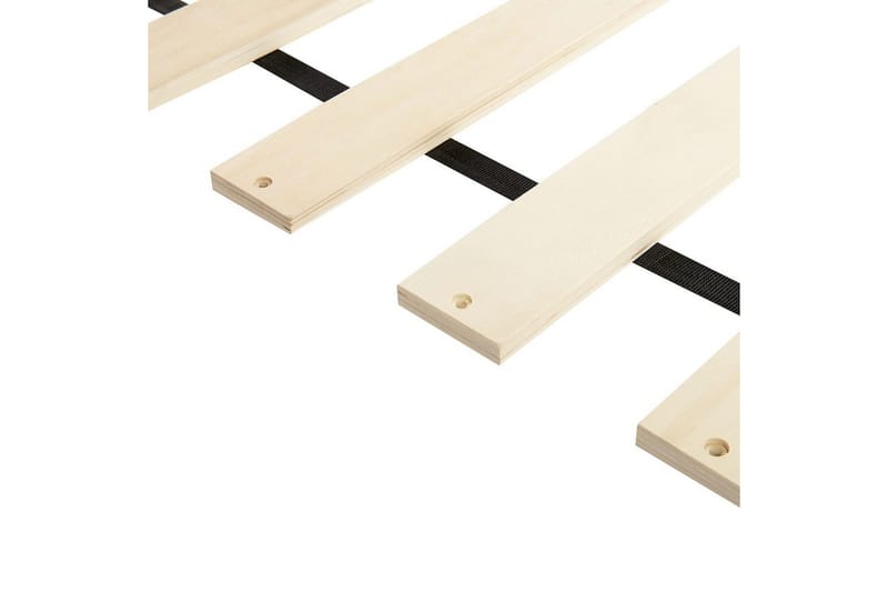 Seng med lamelramme Lubbon - Beige, Sølv, Beige, sølv, 140x200 cm - Møbler - Senge - Sengeramme & sengestel
