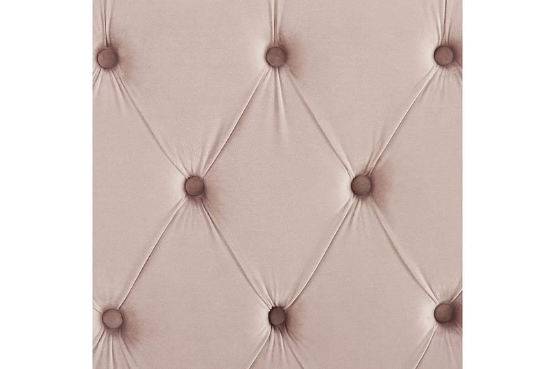 Seng med lamelramme Lubbon - Rosa, Sølv, Rosa, sølv, 160x200 cm - Møbler - Senge - Sengeramme & sengestel