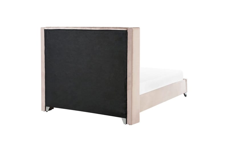 Seng med lamelramme Lubbon - Rosa, Sølv, Rosa, sølv, 180x200 cm - Møbler - Senge - Sengeramme & sengestel