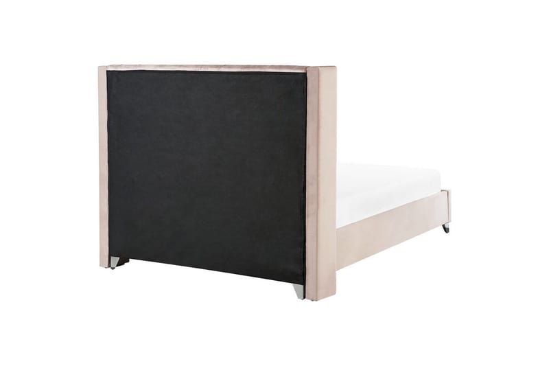 Seng med lamelramme Lubbon - Rosa, Sølv, Rosa, sølv, 180x200 cm - Møbler - Senge - Sengeramme & sengestel