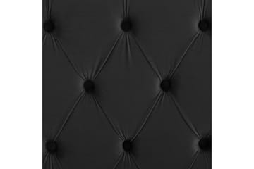 Seng med lamelramme Lubbon - Sort, Sølv, 160x200 cm - Møbler - Senge - Sengeramme & sengestel