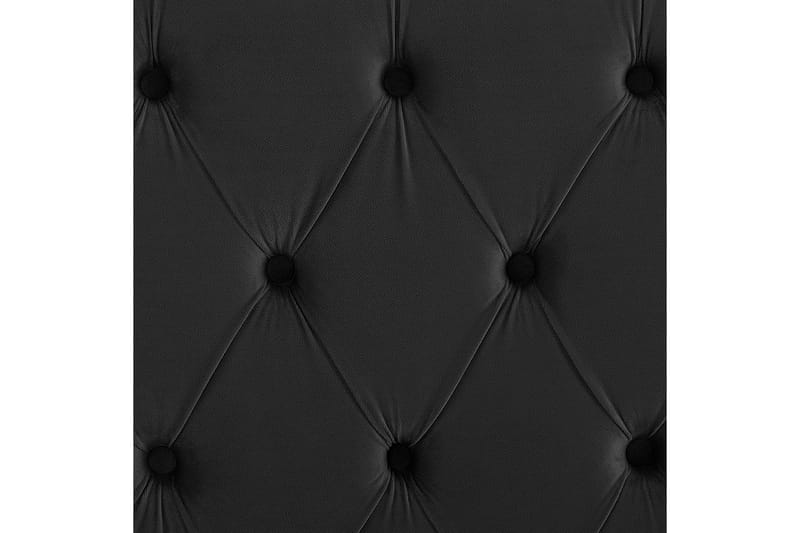 Seng med lamelramme Lubbon - Sort, Sølv, 160x200 cm - Møbler - Senge - Sengeramme & sengestel