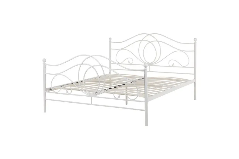 Seng med lamelramme Lyra - Hvid - Møbler - Senge - Sengeramme & sengestel