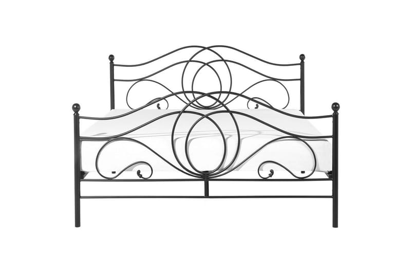 Seng med lamelramme Lyra - Sort - Møbler - Senge - Sengeramme & sengestel