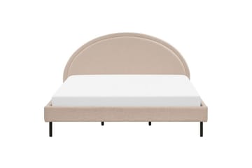 Seng med lamelramme Margut - Beige/Bouclé, Beige/bouclé, 180x200 cm - Møbler - Senge - Sengeramme & sengestel