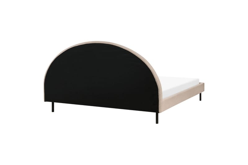 Seng med lamelramme Margut - Beige/Bouclé, Beige/bouclé, 180x200 cm - Møbler - Senge - Sengeramme & sengestel