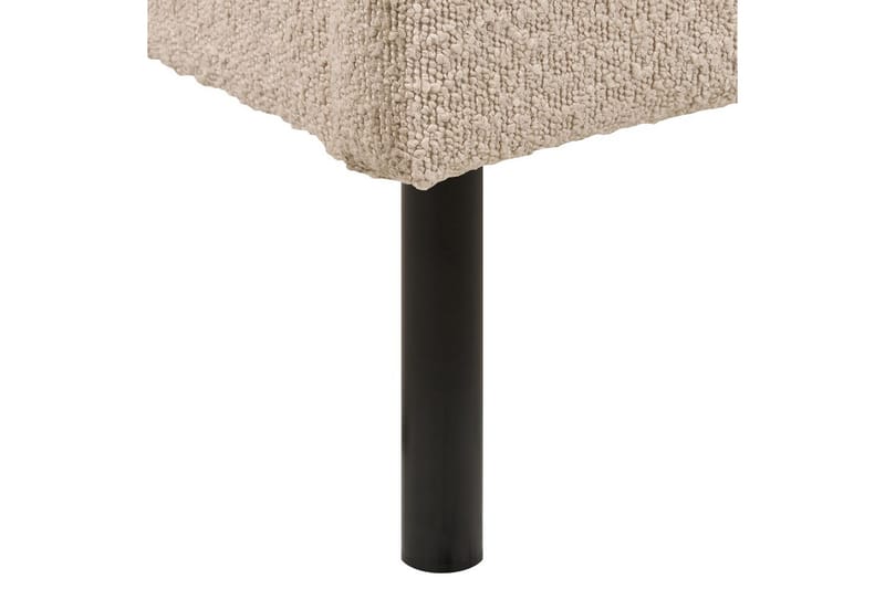 Seng med lamelramme Margut - Beige/Bouclé, Beige/bouclé, 180x200 cm - Møbler - Senge - Sengeramme & sengestel