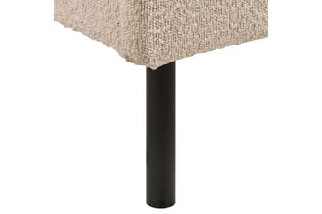 Seng med lamelramme Margut - Beige/Bouclé, Beige/bouclé, 180x200 cm - Møbler - Senge - Sengeramme & sengestel