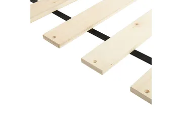 Seng med lamelramme Margut - Beige/Bouclé, Beige/bouclé, 180x200 cm - Møbler - Senge - Sengeramme & sengestel