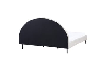 Seng med lamelramme Margut - Beige/Polyester, Beige/polyester, 180x200 cm - Møbler - Senge - Sengeramme & sengestel