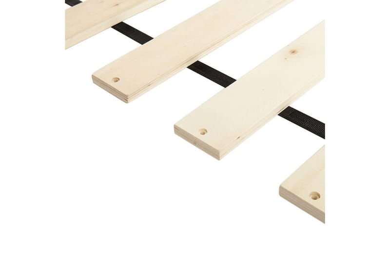 Seng med lamelramme Margut - Beige/Polyester, Beige/polyester, 180x200 cm - Møbler - Senge - Sengeramme & sengestel