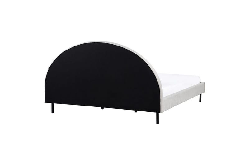 Seng med lamelramme Margut - Grå/Polyester, 180x200 cm - Møbler - Senge - Sengeramme & sengestel