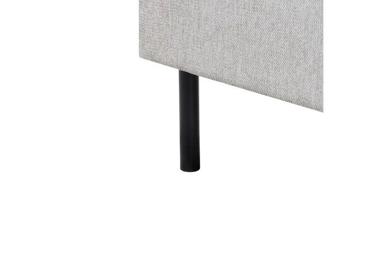 Seng med lamelramme Margut - Grå/Polyester, 180x200 cm - Møbler - Senge - Sengeramme & sengestel