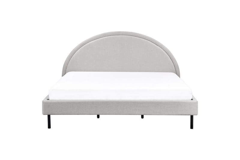 Seng med lamelramme Margut - Grå/Polyester, 180x200 cm - Møbler - Senge - Sengeramme & sengestel