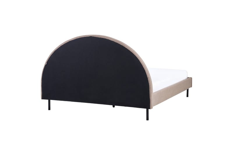 Seng med lamelramme Margut - Taupe/Bouclé, 160x200 cm - Møbler - Senge - Sengeramme & sengestel