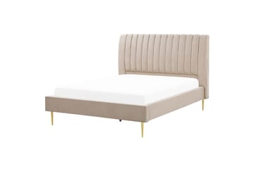 Seng med lamelramme Marville - Beige, 140x200 cm - Møbler - Senge - Sengeramme & sengestel