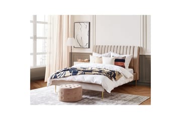 Seng med lamelramme Marville - Beige, 140x200 cm - Møbler - Senge - Sengeramme & sengestel